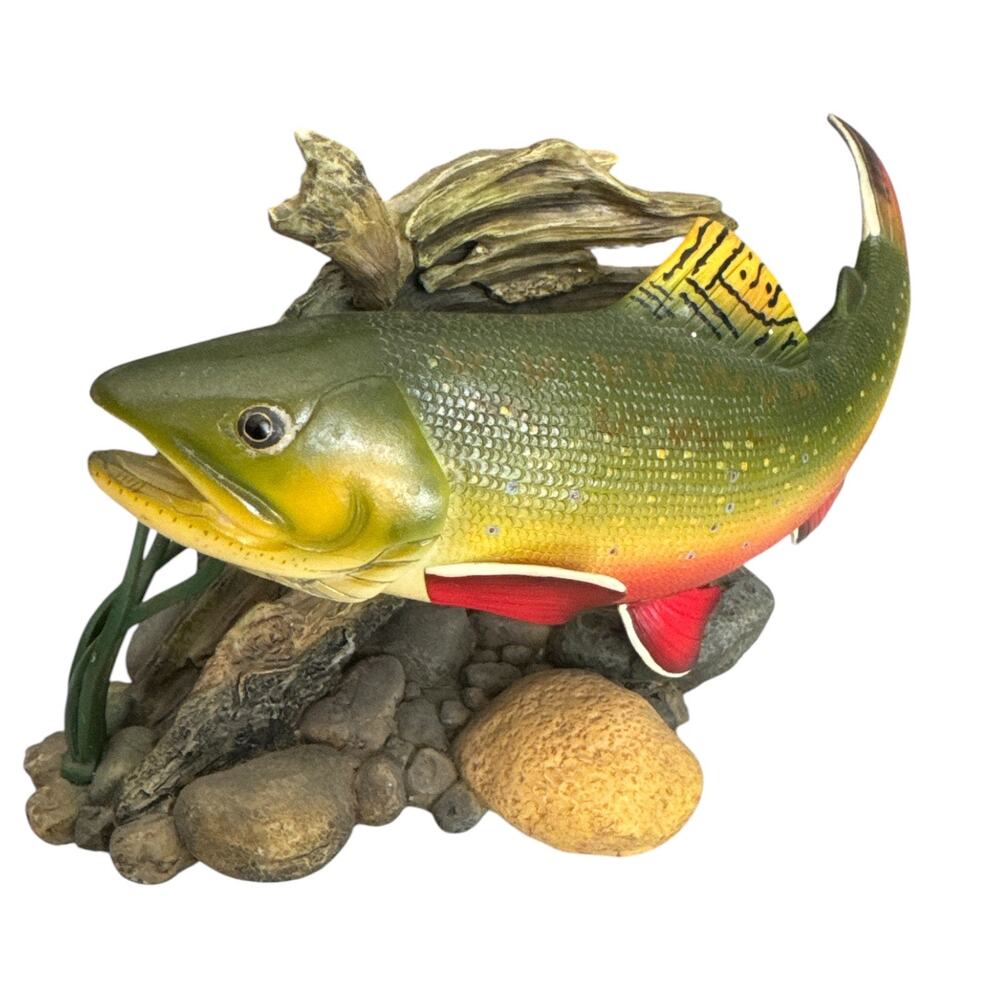 Vintage Wade Dawson Mountain Brookie Trout Fish in Surroundings